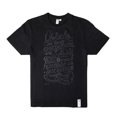 UG FREERUN T-Shirt L OBSTACLES black on black