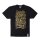 UG FREERUN T-Shirt M OBSTACLES gold on black