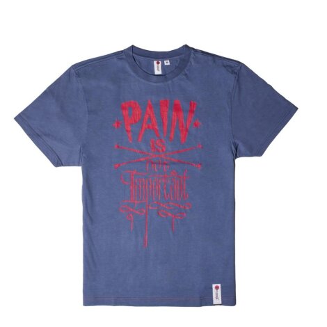 La Vie de Parkour T-Shirts "PAIN IS NOT IMPORTANT"! bleu de Chine M