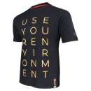   "USE YOUR ENVIRONMENT" T-Shirt schwarz  large