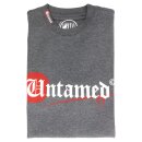 UNTAMED Logo T-Shirt gray melange  medium